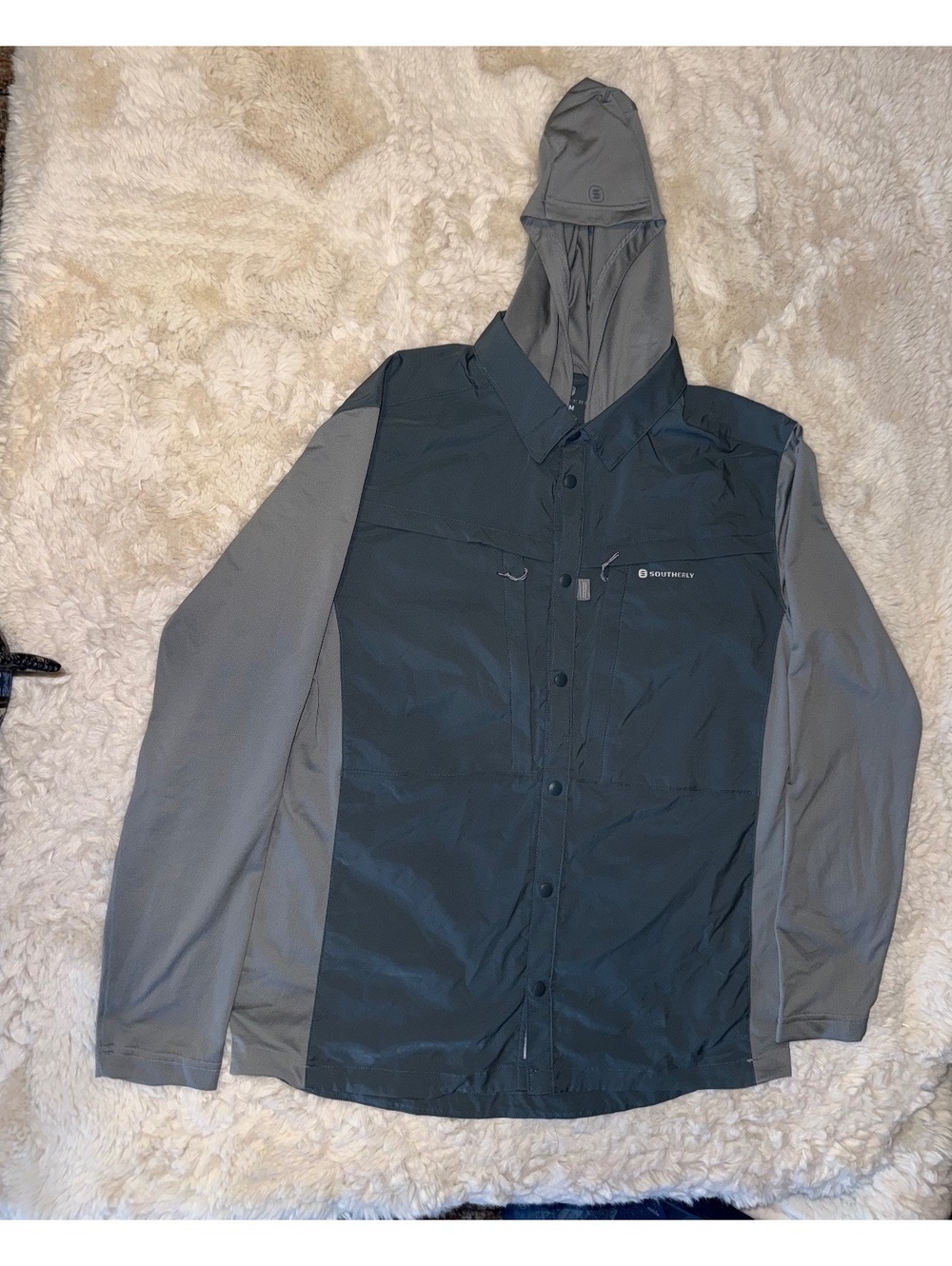 Southerly Hooded Shirt Jacket — Medium